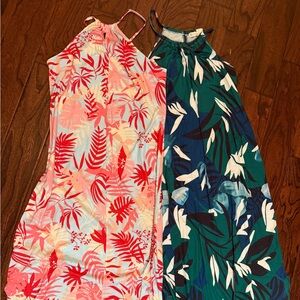 Tropical Print Maxi Dresses